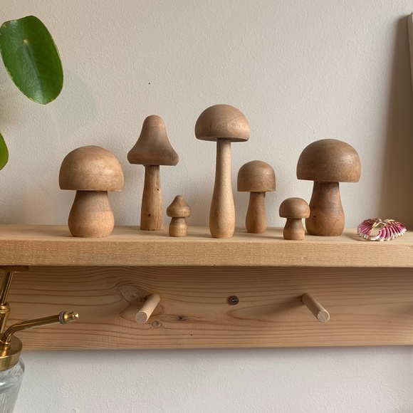 Wooden Mushroom Set - Picture 3 of 5